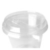 tapa transparente sin popote compostable para vasos de 0.26 a 0.70 litros