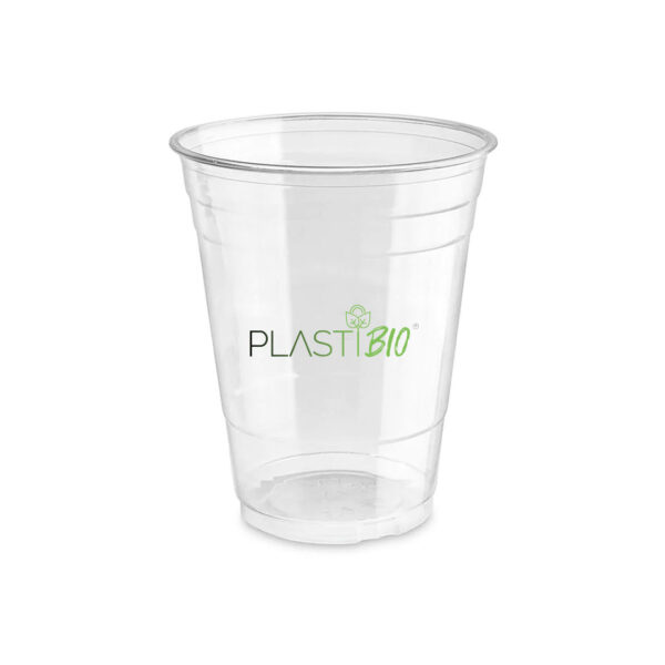 Vaso Ecológico Biodegradable Transparente de PLA de 16oz.